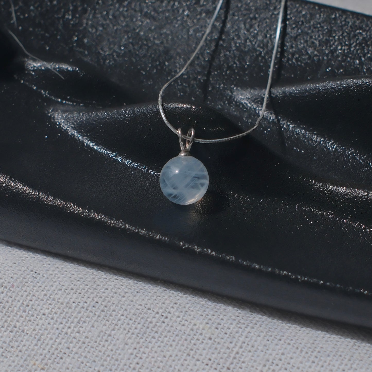 Blue Rutilated Quartz Necklace