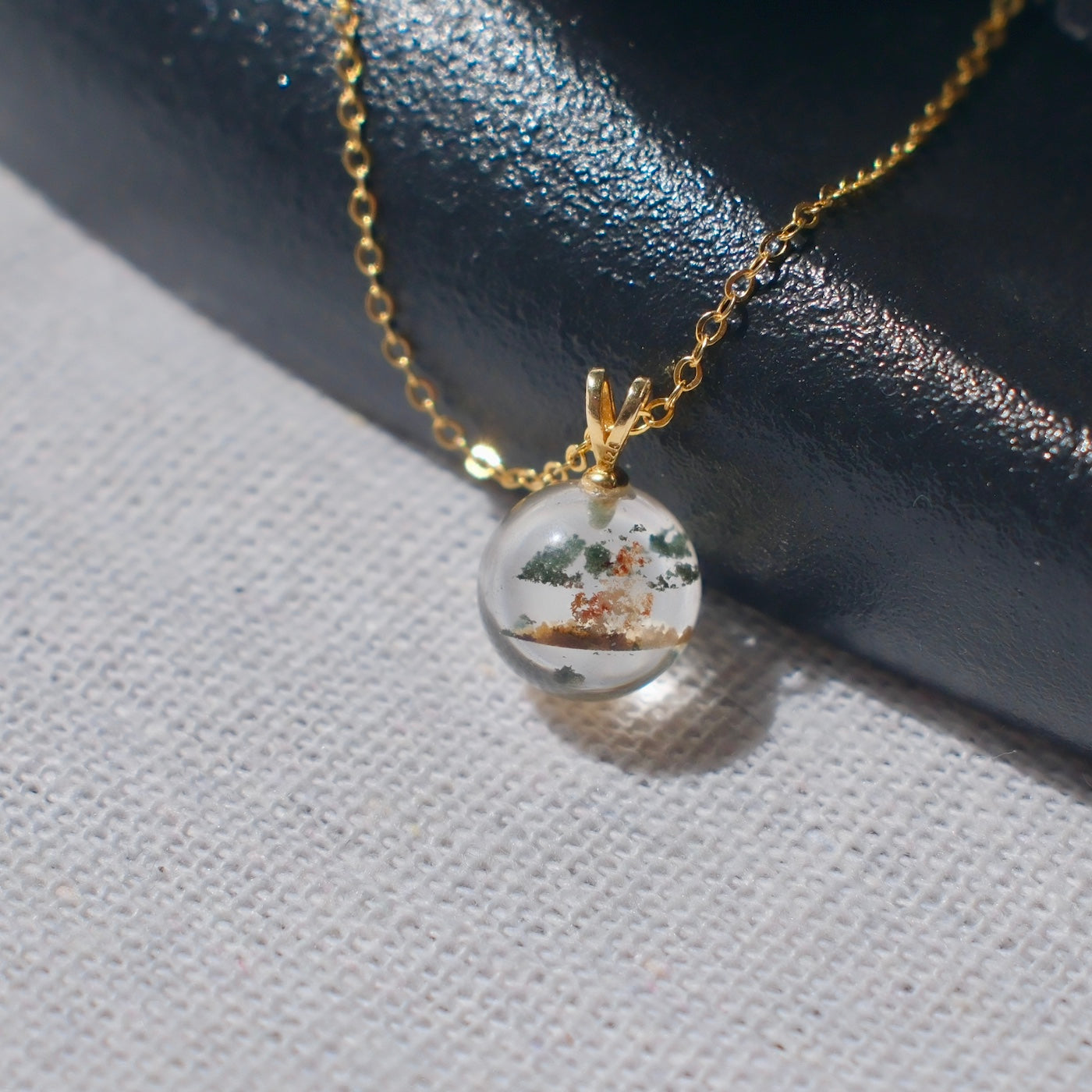 Four Seasons Phantom Quartz Pendant Necklace