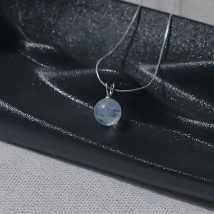 Blue Rutilated Quartz Necklace