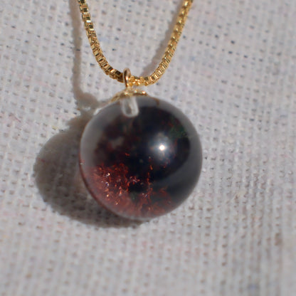 Red Phantom Quartz Pendant Necklace