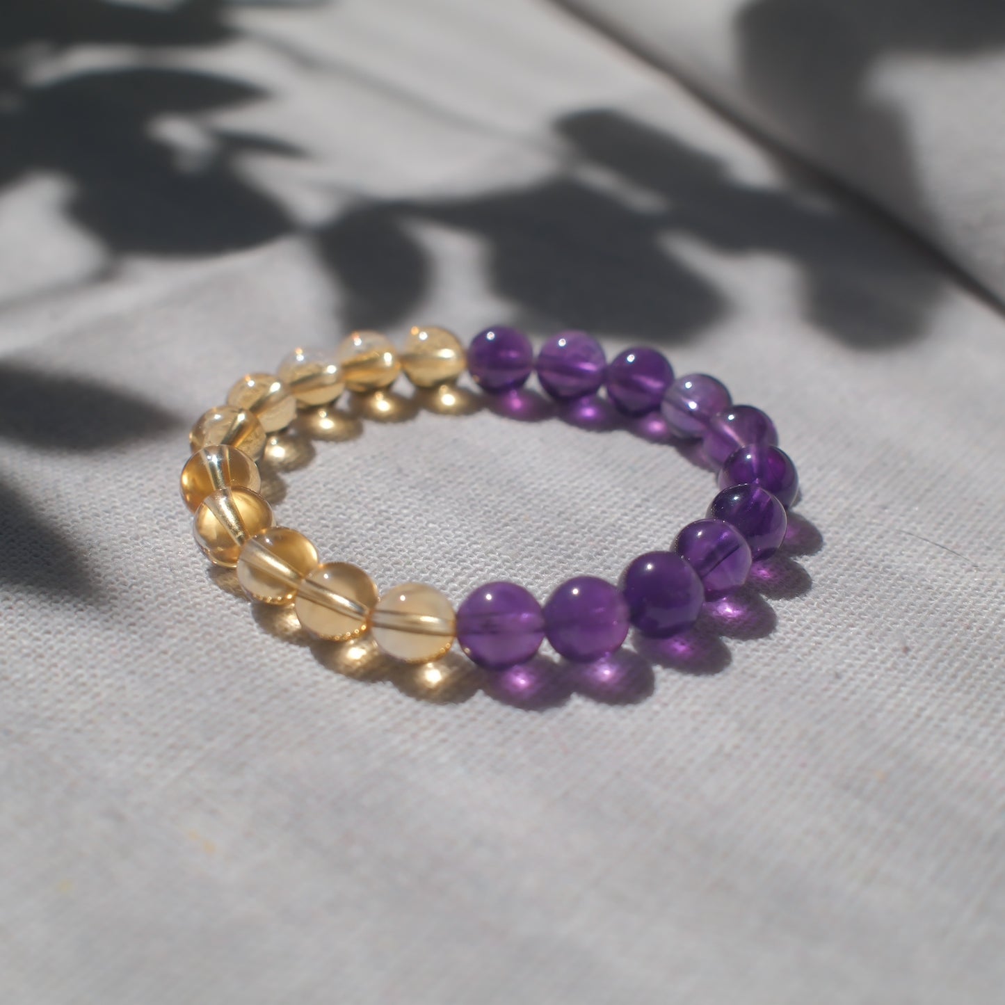Amethyst & Citrine Bracelet - Half & Half