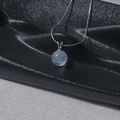 Blue Rutilated Quartz Necklace