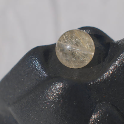 Golden Rutilated Quartz Bead – Drilled