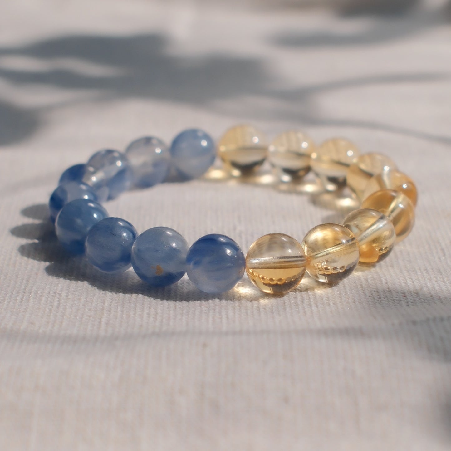 Kyanite and Citrine Bracelet - Half & Half