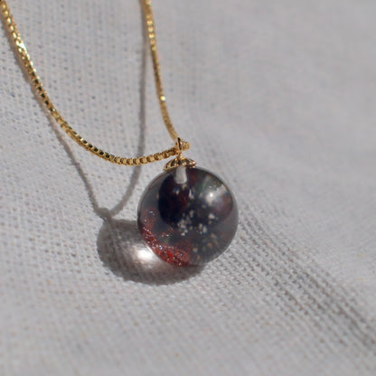 Red Phantom Quartz Pendant Necklace