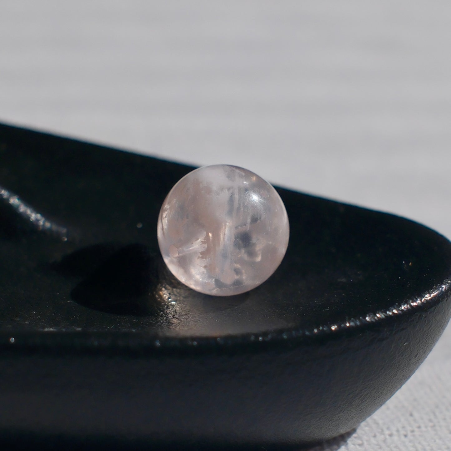 Vivid Pink Snow Phantom Quartz Bead