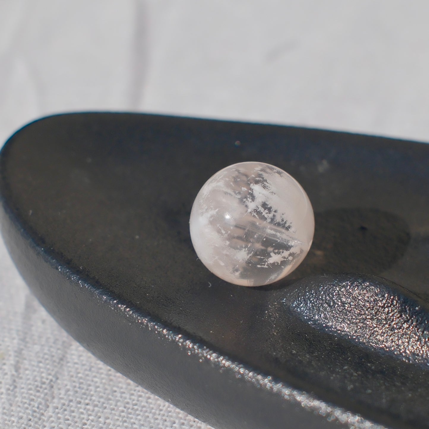 Light Pink Snow Phantom Quartz Bead