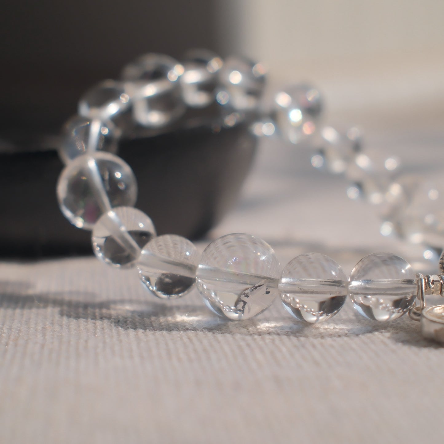 Lunar Serpent – Lemurian & Clear Quartz Bracelet