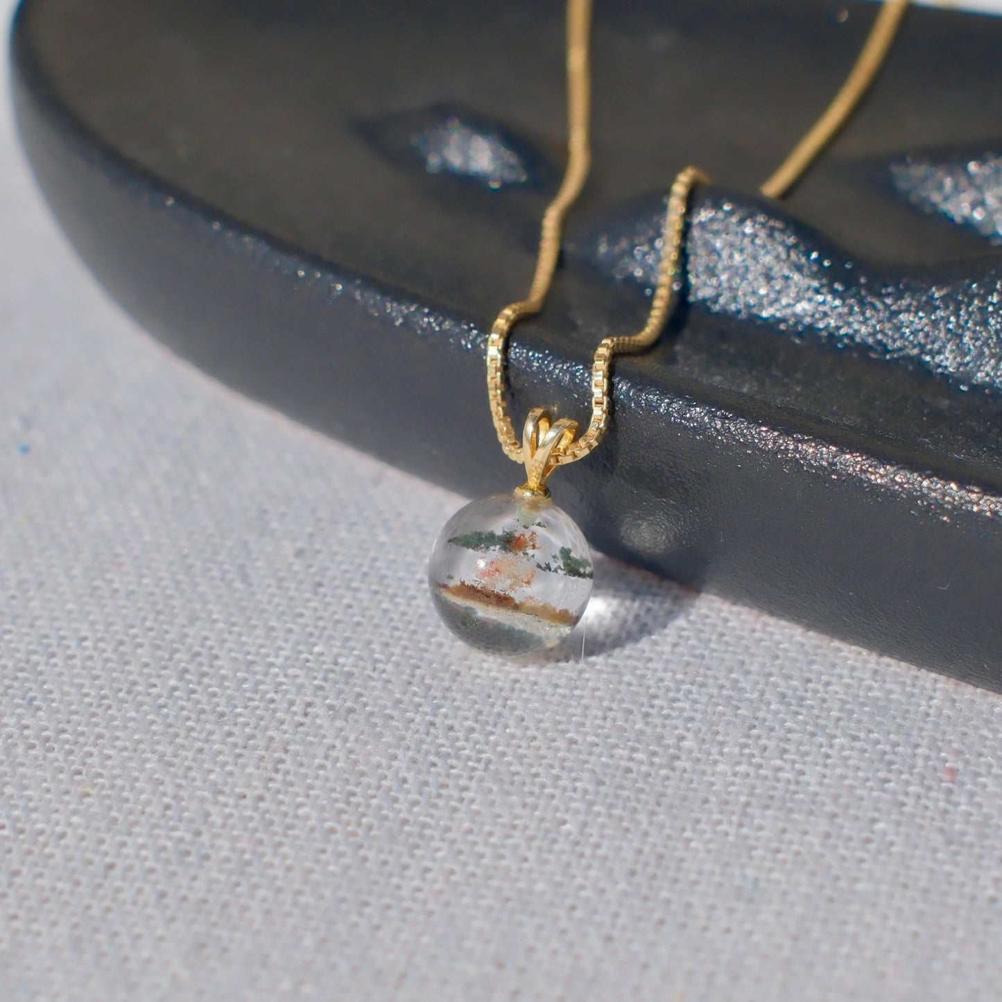 Four Seasons Phantom Quartz Pendant Necklace
