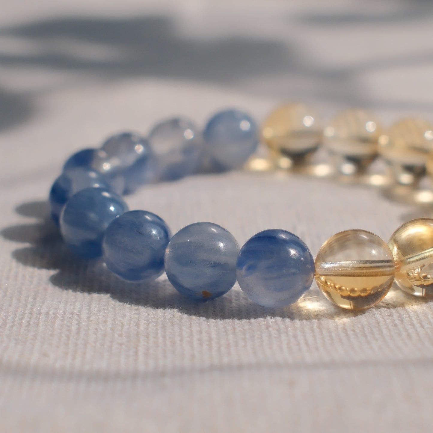 Kyanite and Citrine Bracelet - Half & Half