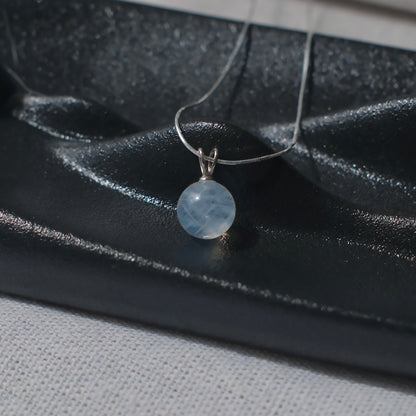Blue Rutilated Quartz Necklace