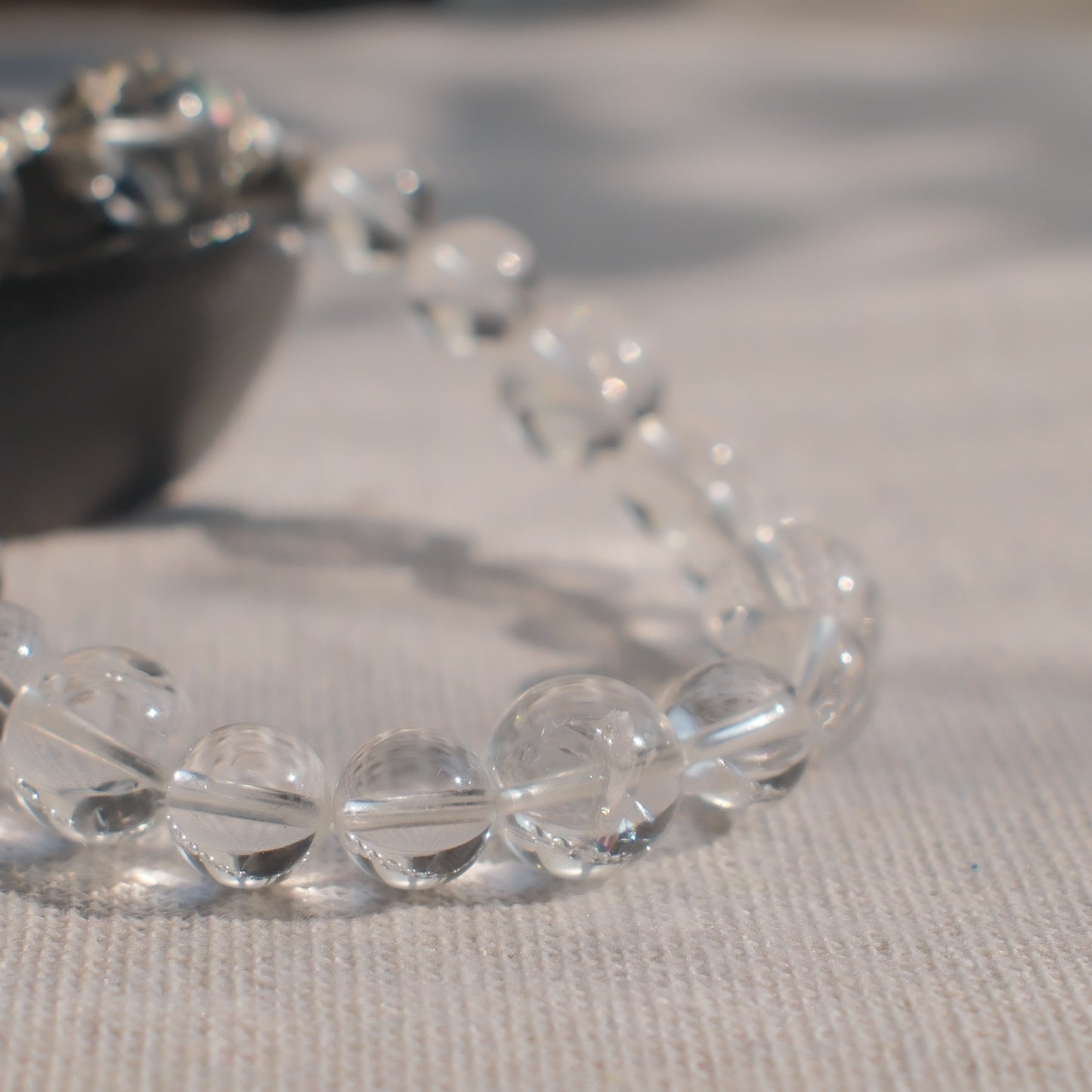 Lunar Serpent – Lemurian & Clear Quartz Bracelet