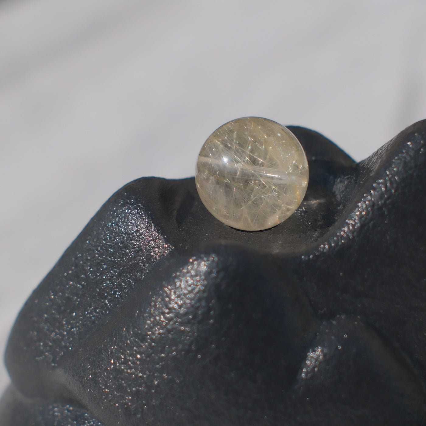 Golden Rutilated Quartz Bead – Drilled