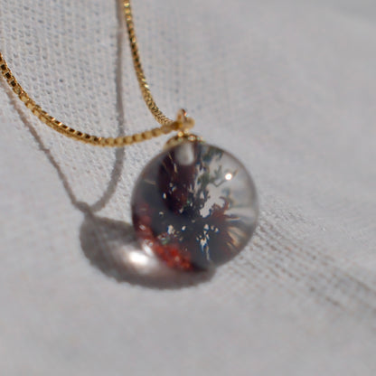 Red Phantom Quartz Pendant Necklace