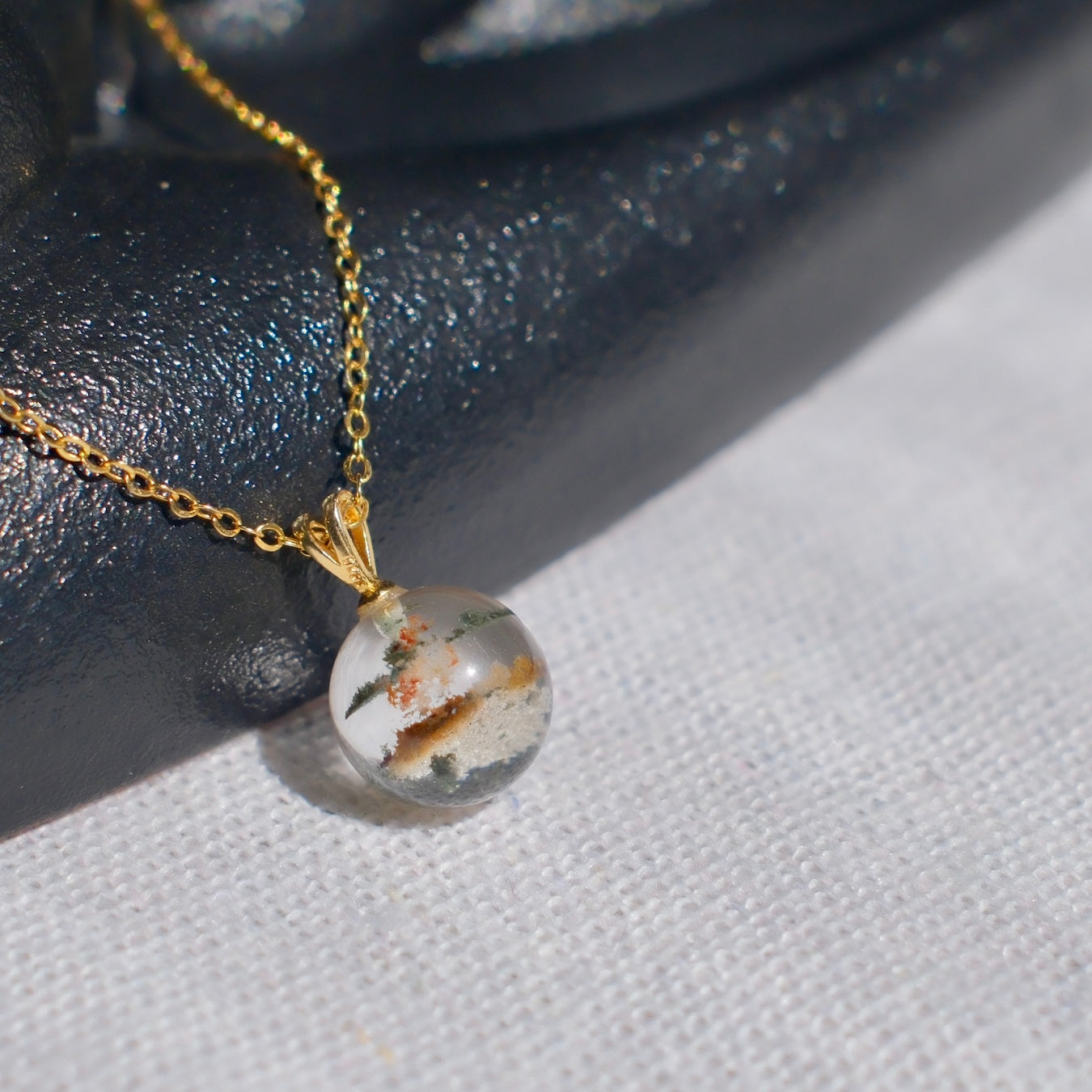 Four Seasons Phantom Quartz Pendant Necklace