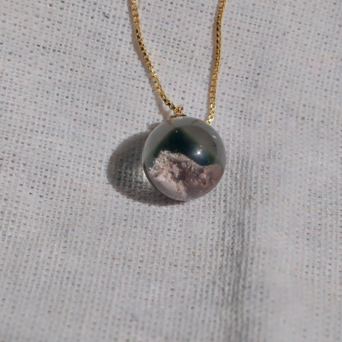 Two-Tone Pyramid Phantom Quartz Necklace