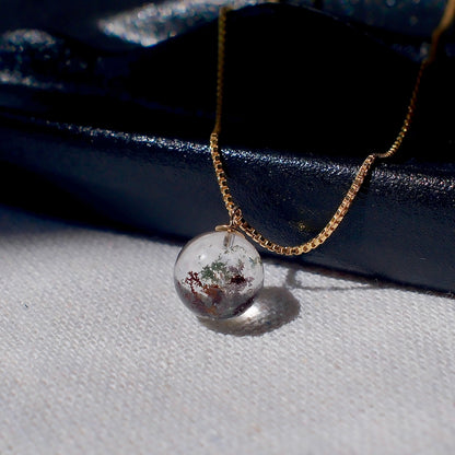 Floating Garden Phantom Quartz Pendant Necklace