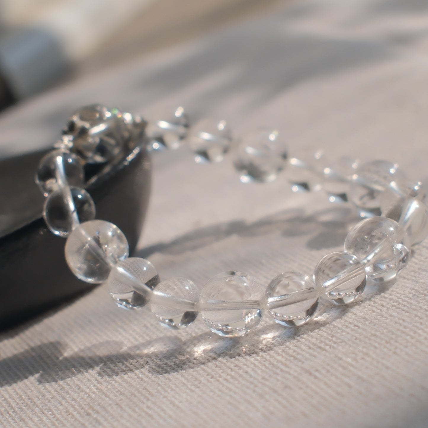 Lunar Serpent – Lemurian & Clear Quartz Bracelet