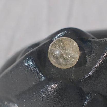 Golden Rutilated Quartz Bead – Drilled