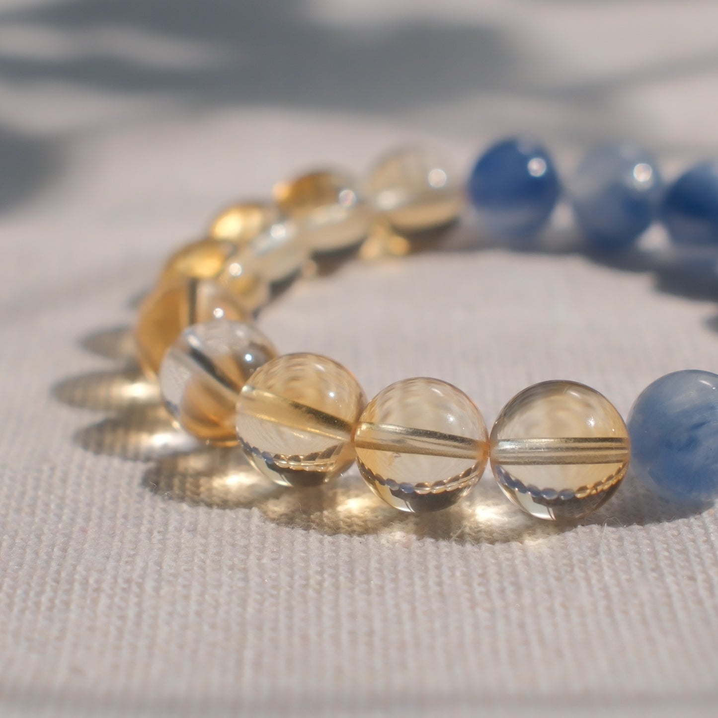 Kyanite and Citrine Bracelet - Half & Half