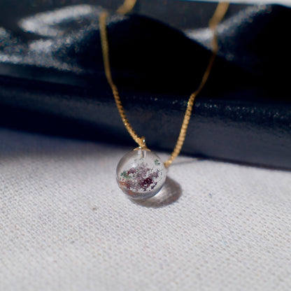 Floating Garden Phantom Quartz Pendant Necklace