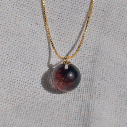 Red Phantom Quartz Pendant Necklace