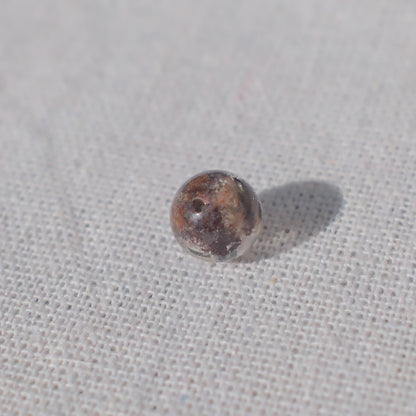Pink Bowl-Shaped Phantom Quartz Bead – Drilled