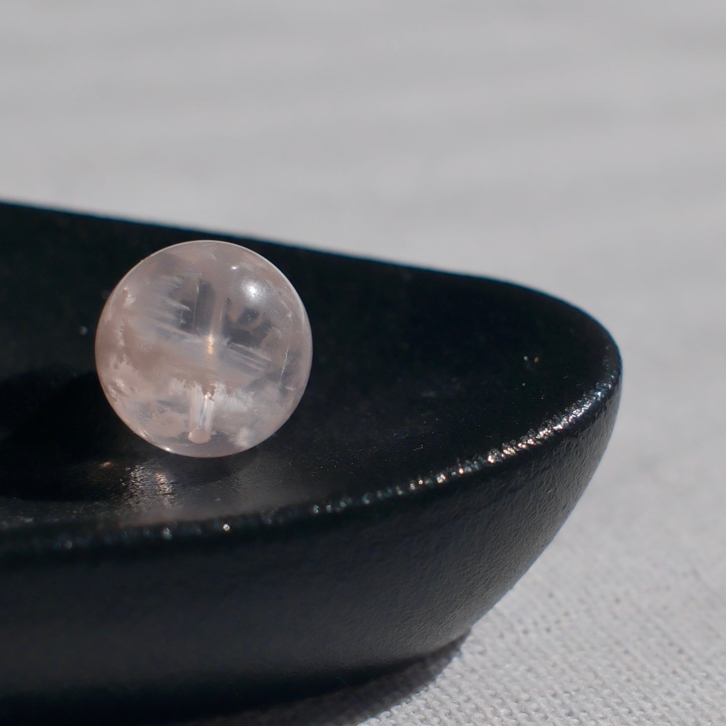 Vivid Pink Snow Phantom Quartz Bead
