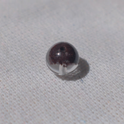 Purple & Red Bowl-Shaped Phantom Quartz Bead – Drilled