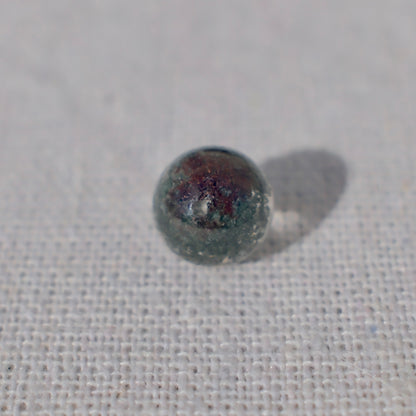 Green Bowl-Shaped Phantom Quartz Bead – Drilled