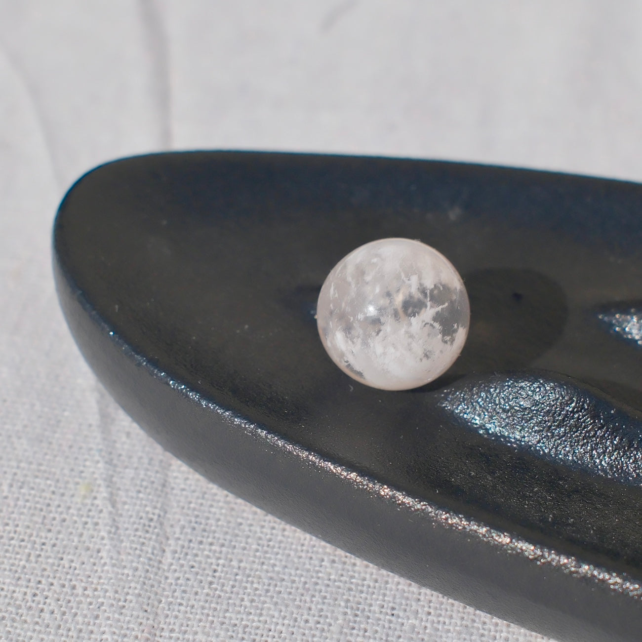Light Pink Snow Phantom Quartz Bead