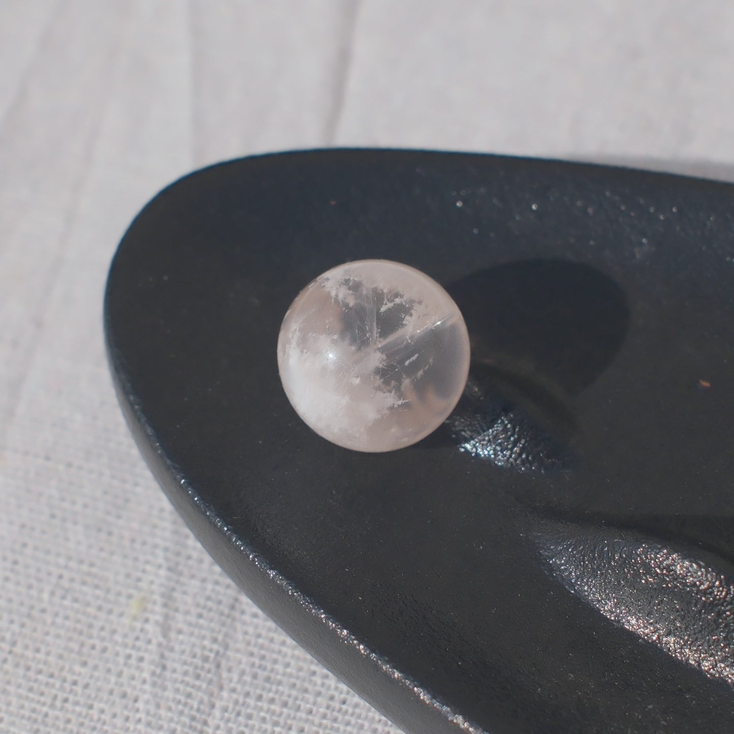 Light Pink Snow Phantom Quartz Bead