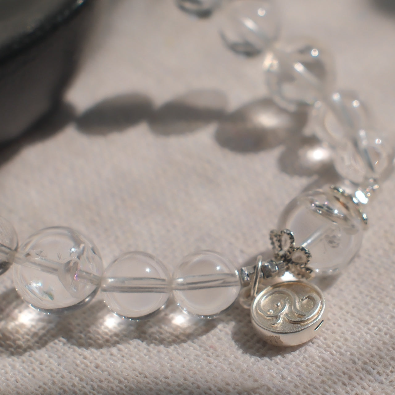 Lunar Serpent – Lemurian & Clear Quartz Bracelet