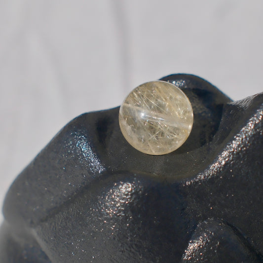 Golden Rutilated Quartz Bead – Drilled