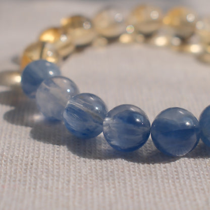 Kyanite and Citrine Bracelet - Half & Half