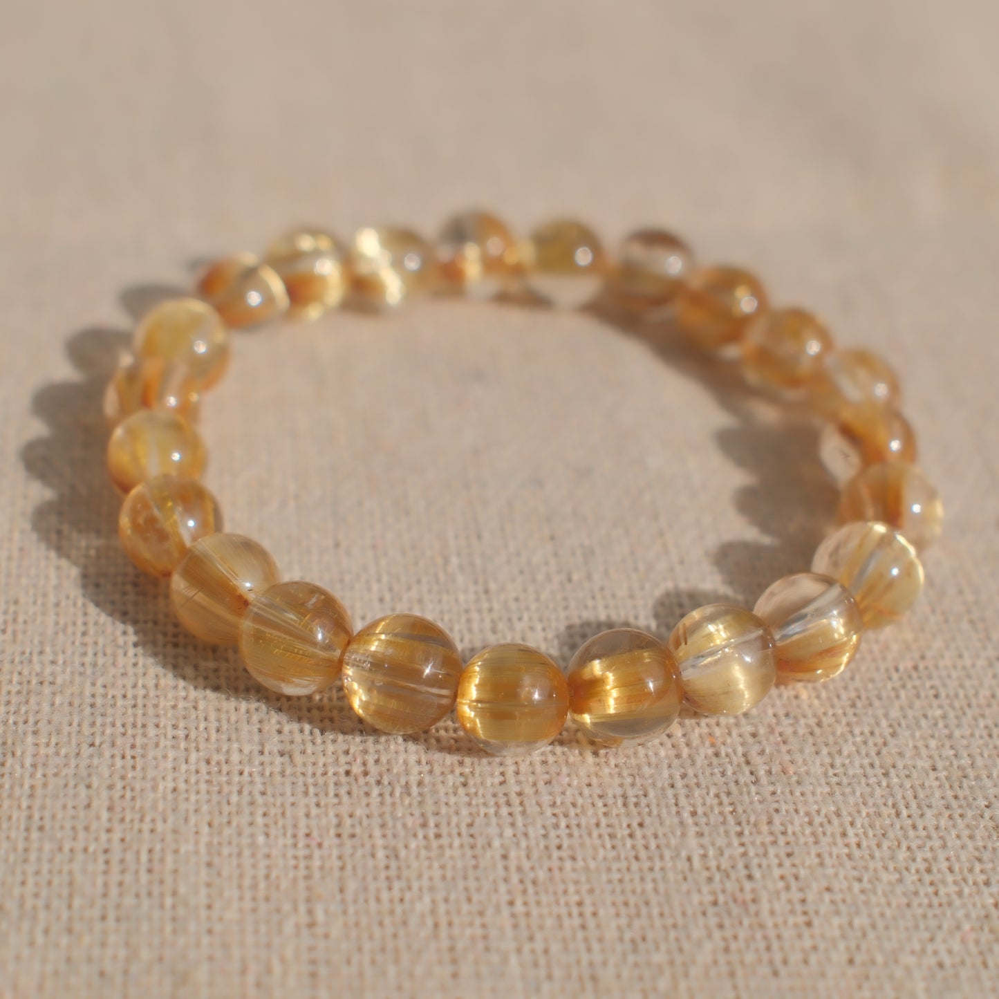 Custom Jewelry - Thick Rutile Quartz Bracelet