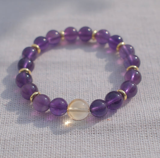 Amethyst & Citrine Bracelet